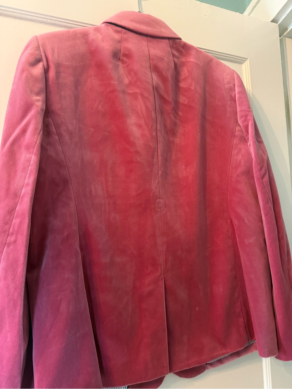 J. CREW PARKE Velvet Blazer in Dried Rose Single-Button Blazer size 16 NWT - Picture 7 of 8